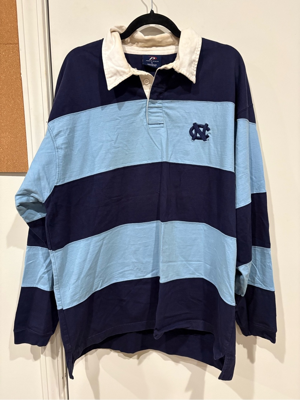 vintage Pro Player UNC Tar Heels long-sleeve rugby shirt size XL